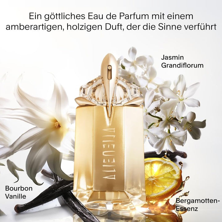 MUGLER Alien Goddess Eau De Parfum, Parfum de damă, Floral, Chihlimbar și Lemnos, Parfum Divin, Reîncărcabil, 30 ml