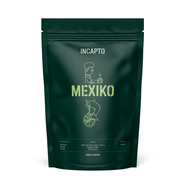 Boabe de cafea speciale Incapto | Origine unică Mexic | Espresso 100% Arabica | Cafea de specialitate 82 puncte SCA | Boabe de cafea prăjite tradițional | Plantație Chiapas, Ethichub Cafea Naty Shop 500 grame Mexic