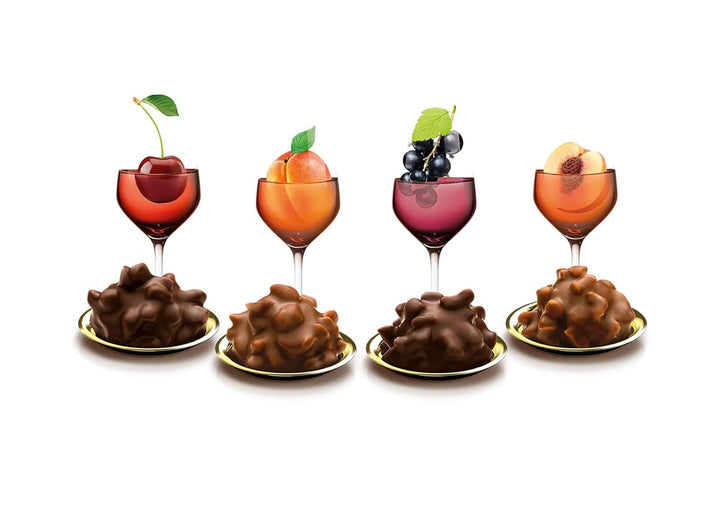 Edle Tropfen, ciocolată umplută cu lichioruri de fructe, 250 grame Bomboane de Ciocolata Naty Shop