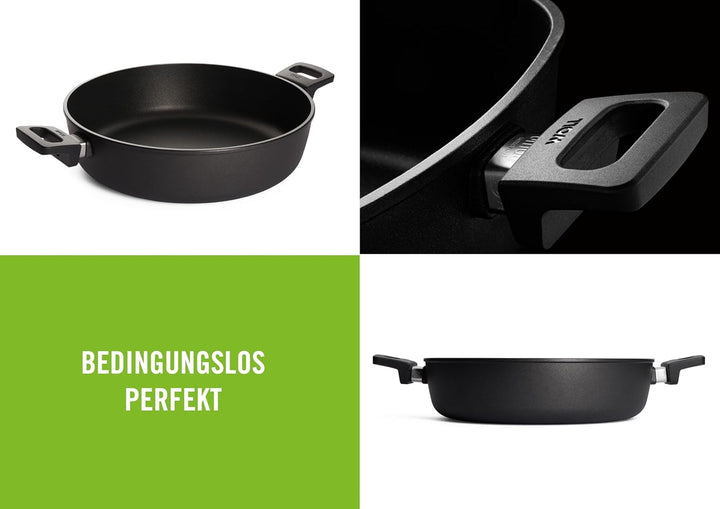 Woll Nowo Titanium Kasserolle - Induktiv -, Ø 32 Cm, 8 Cm Hoch, 5.5 Liter, Mit 2 Seitengriffen - Geeignet Für Alle Herdarten Matrite si tavi pentru copt Naty Shop