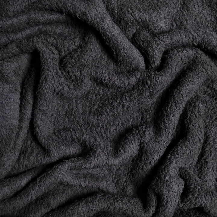 Brentford's Teddy Fleece Blanket, Pătură mare pentru pat, plușată, super moale, caldă, pentru canapea, pat, cuvertură de pat, negru - 150 X 200 Cm Paturi si Cuverturi Besuche den Brentfords-Store