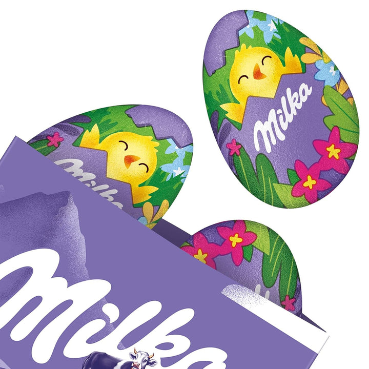 Milka Nascher-Ei 1 X 124G I Osterschokolade Einzelpackung I Für Das Osternest Und Zum Verstecken I Süßigkeiten Zu Ostern Aus 100% Alpenmilch Schokolade Naty Shop