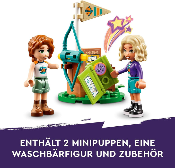 LEGO Friends Archery at Adventure Camp, jucărie de construcție pentru copii cu arc și săgeată, 2 figurine și o chiuvetă, pentru fete și băieți cu vârsta de 6+ 42622 Seturi de constructie Besuche den LEGO-Store