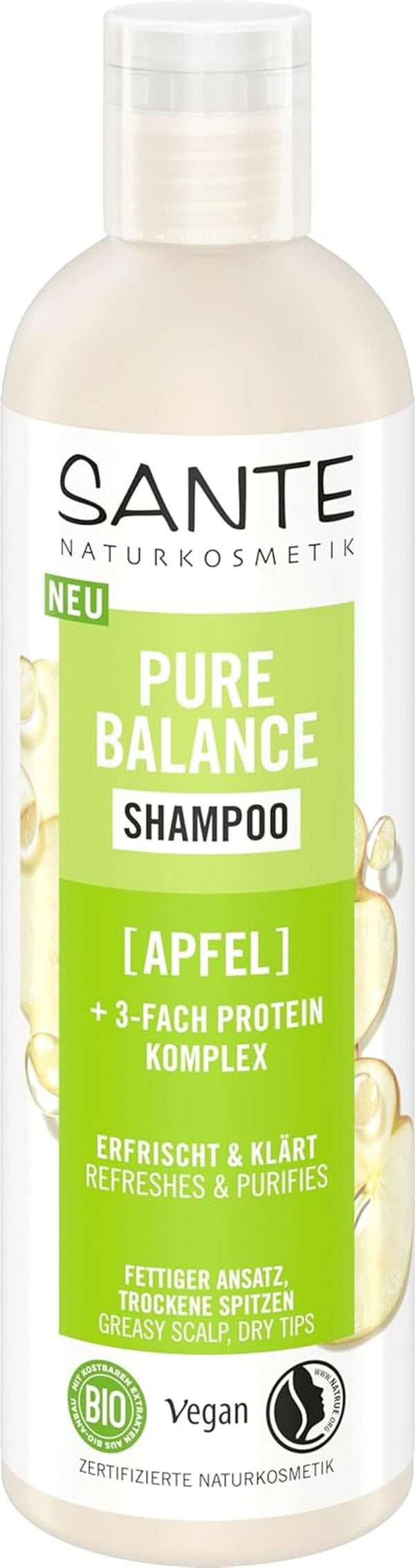 SANTE Naturkosmetik Pure Balance, șampon, hidratează intensiv părul uscat, 250 ml Duș și baie Naty Shop New