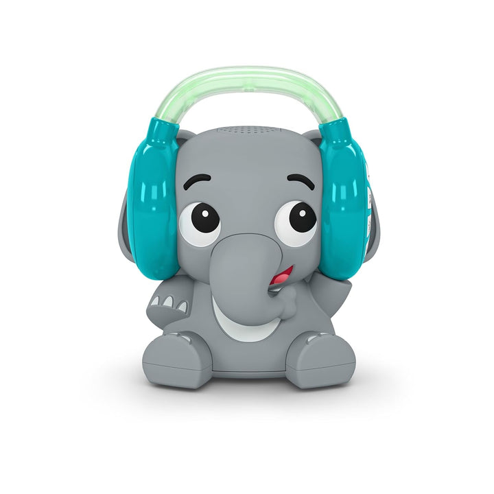 Baby Einstein Earl the Elephant Bluetooth Sound Machine, sistem de muzică + lumină de noapte, de la bebeluș la copil mic Jucarii Bebe Naty Shop Mașină de sunet Earl