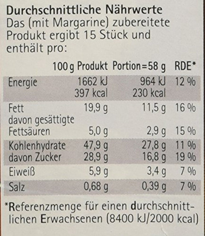 RUF Nusskuchen, Backmischung Mit Schneller Und Einfacher Zubereitung, Nussig Und Locker Mit Glasur, Als Grundlage Für Rüblikuchen, Vegan, 1 X 520G Naty Shop