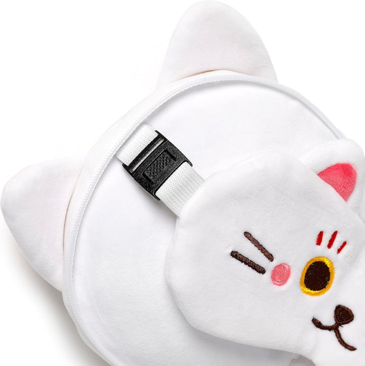 Pernă de călătorie cu mască Relaxeazzz - Maneki Neko pisica norocos farmec Perne calatorie Naty Shop