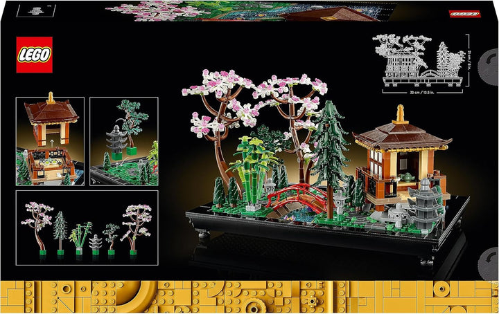 Lego Icons Garden Of Silence - Set de grădină botanică Zen pentru adulți cu flori de lotus - Decorațiune de birou personalizabilă inspirată de Japonia - Cadou pentru femei și bărbați 10315 Seturi de constructie Besuche den LEGO-Store
