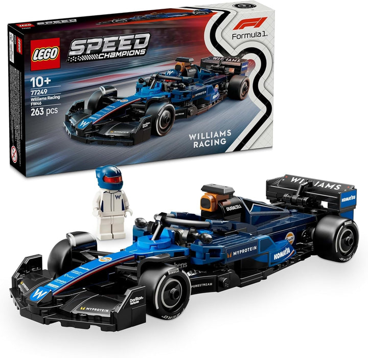 LEGO Speed Champions Mercedes-Amg F1 W15 Race Car - Jucărie cu minifigurină Formula 1 - Model de mașină de colecționat și construit - Cadou pentru băieți și fete 10+ sau fani adulți 77244 Seturi de constructie Besuche den LEGO-Store Williams Racing Fw46 F1 Mașină de curse 77249