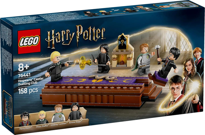LEGO Harry Potter Castelul Hogwarts: Clubul de duel, set de construcție Cu 4 minifigurine Incl. Draco Malfoy, Gilderoy Lockhart & Severus Snape, set Cu funcție Pentru băieți și fete cu vârsta de 8+ 76441 Seturi de constructie Besuche den LEGO-Store