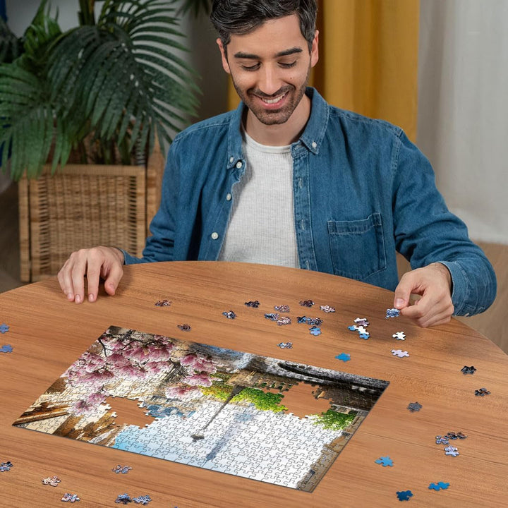 Ravensburger Puzzle 12000366 - Primăvara la Paris - puzzle jigsaw de 500 de piese pentru adulți și copii de peste 12 ani Puzzle Naty Shop