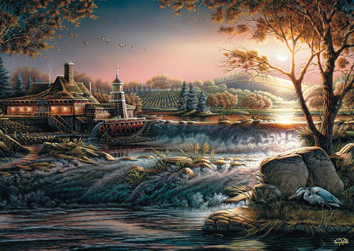 Schmidt Spiele 58545 Lumini în sălbăticie, Terry Redlin, puzzle jigsaw 1000 piese, multicolor Puzzle Naty Shop