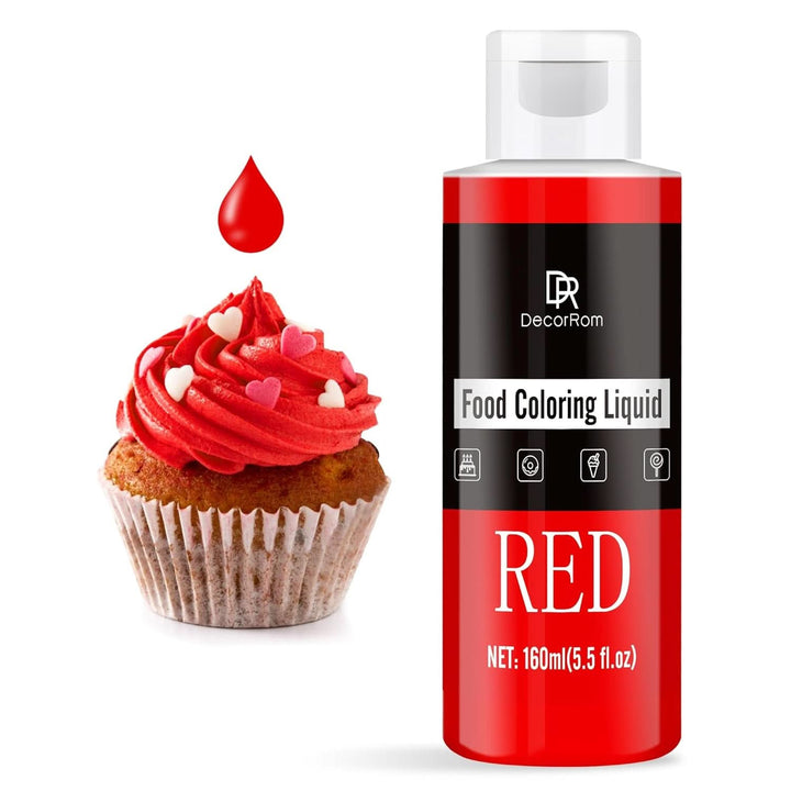 Coloranti Alimentari Profesionali, lichid, 150 ml Coloranti Alimentari Naty Shop Rosu