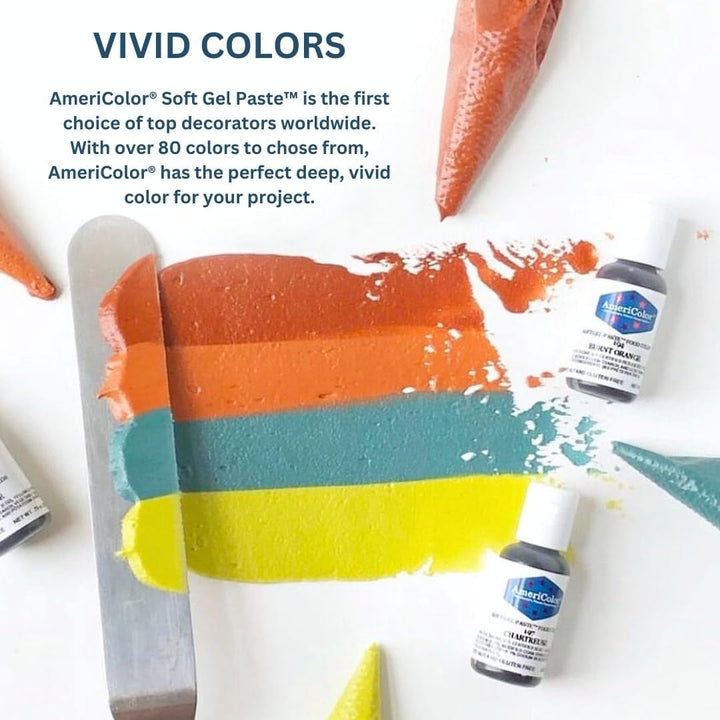 AmeriColor, Colorant alimentar Soft Gel Paste, 0,75 oz, alb deschis Coloranti Alimentari Naty Shop