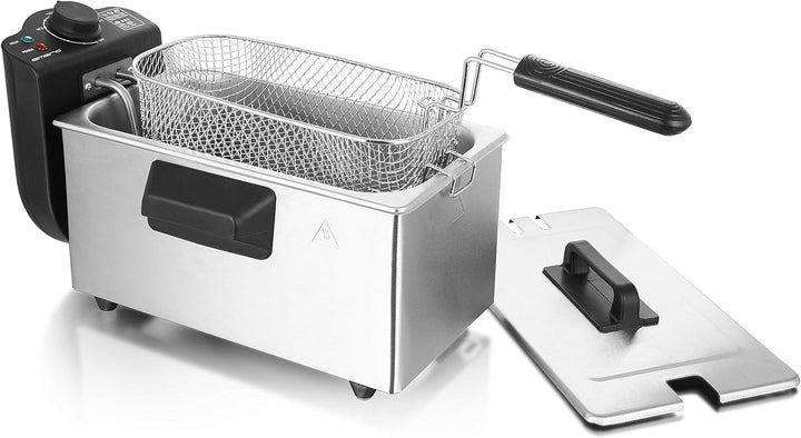 Friteuză cu ulei Emerio 3.0L cu tehnologie Cold Zone, 2000 W Electrocasnice Naty Shop
