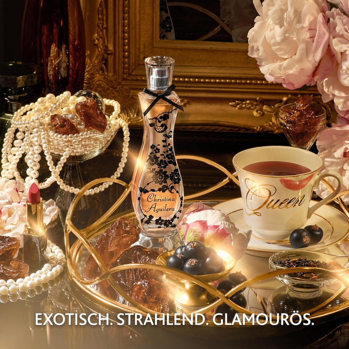 Christina Aguilera - Signature, Parfum de damă, Floral și Oriental, Cu note de iasomie, bujor și vanilie, Aromă exotică, dulceață și senzualitate, Parfum pentru femei - 30 ml