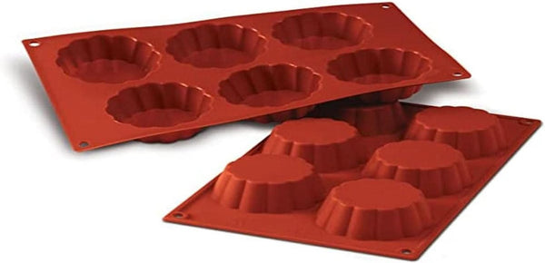 Forma de Copt Silikomart, 20.035.00.0060 SF 035 , "SF 035 Briochette Cannellata" Bucatarie Naty Shop Putin Adânc