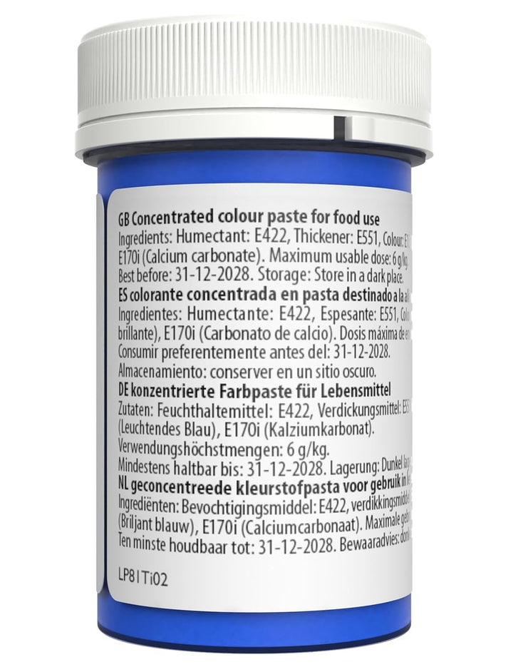 Sugarflair Lebensmittelfarbe Pasta Pastel Sky Blue, Pasta Lebensmittel Farbe Für Fondant Und Marzipan, Spectral Concentrated Paste Colours - 25G Coloranti Alimentari Naty Shop