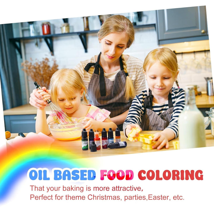 Coloranți alimentari pe bază de ulei, liposolubili, 7 x 12 grame Coloranti Alimentari Naty Shop
