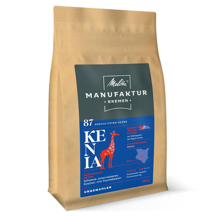 Melitta Manufaktur-Kaffee Guatemala Honey, cafea specială, 250G, boabe de cafea întregi, nemăcinate, cafea de origine unică, prăjire delicată cu tambur, prăjită în Germania, tărie 3 Cafea Naty Shop 250 grame Kenia Boabe întregi