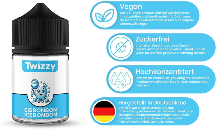 Twizzy Aroma Concentrata Ice Candy, 60 ml Arome Naty Shop