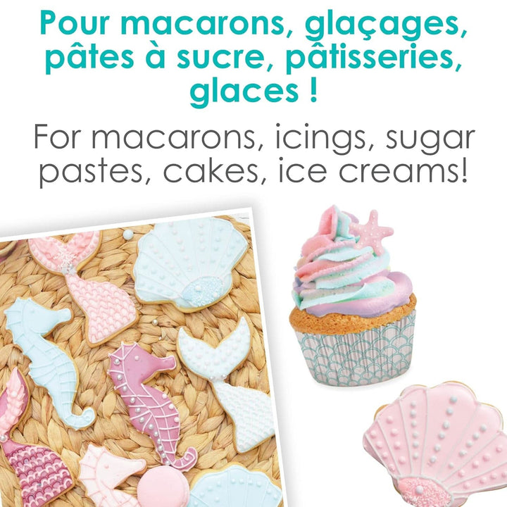 Scrapcooking, set 3 coloranți alimentari pudră Coloranti Alimentari Naty Shop