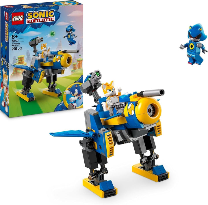 LEGO Sonic the Hedgehog Cyclone Vs. Metal Sonic - Jucărie Mechs de colecționat cu 2 minifigurine de jocuri video - Idee de cadou pentru băieți și fete de la 8 ani și adolescenți fani ai jocurilor 77002 Seturi de constructie Besuche den LEGO-Store Titlu implicit