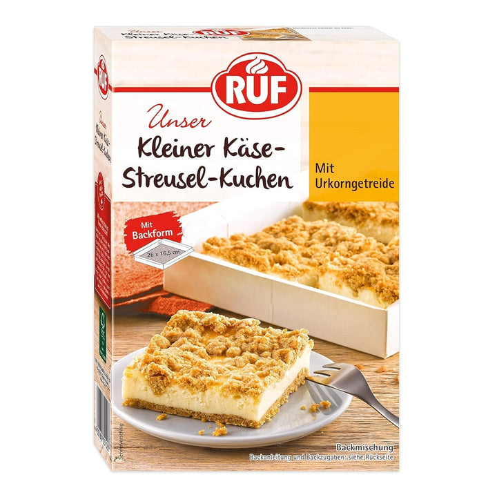 RUF Kleiner Himbeer-Schokokuchen, Mini-Kuchen Mit Feiner Puddingcreme, Himbeeren Und Weißen Schokoraspeln, Inkl. Backform, 1X252G Amestec pentru copt si gatit Naty Shop 305 G (1Er Pack) Käsekuchen