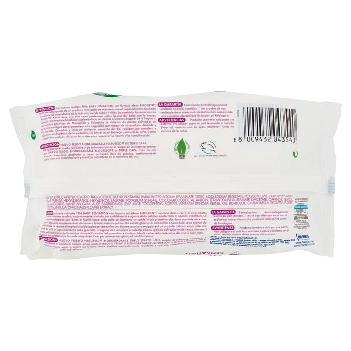 Servetele Fria Baby Sensation, cu unt de shea cu efect de calmare a pielii, testate dermatologic, pachet maxi economie cu 840 de servetele Servetele Umede Bebelusi Naty Shop