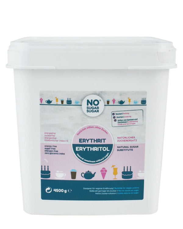 No Sugar, Erythritol natural fără calorii, utilizabil ca înlocuitor de zahăr, 4,5 Kg Indulcitori Naty Shop 4,5 Kg
