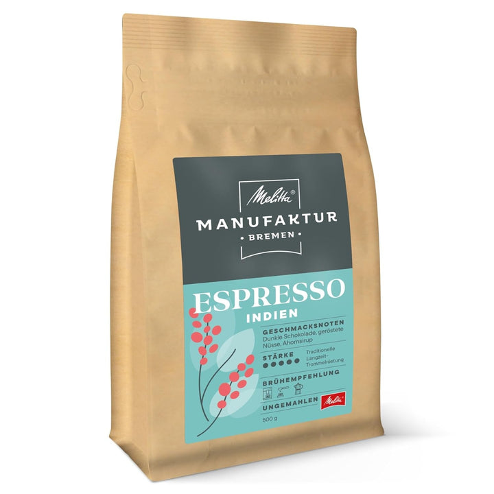 Cafea specială Melitta Manufaktur-Kaffee Caffè Crema, cafea de fermă de origine unică din Costa Rica, prăjită în Germania Cafea Naty Shop 500 grame Espresso
