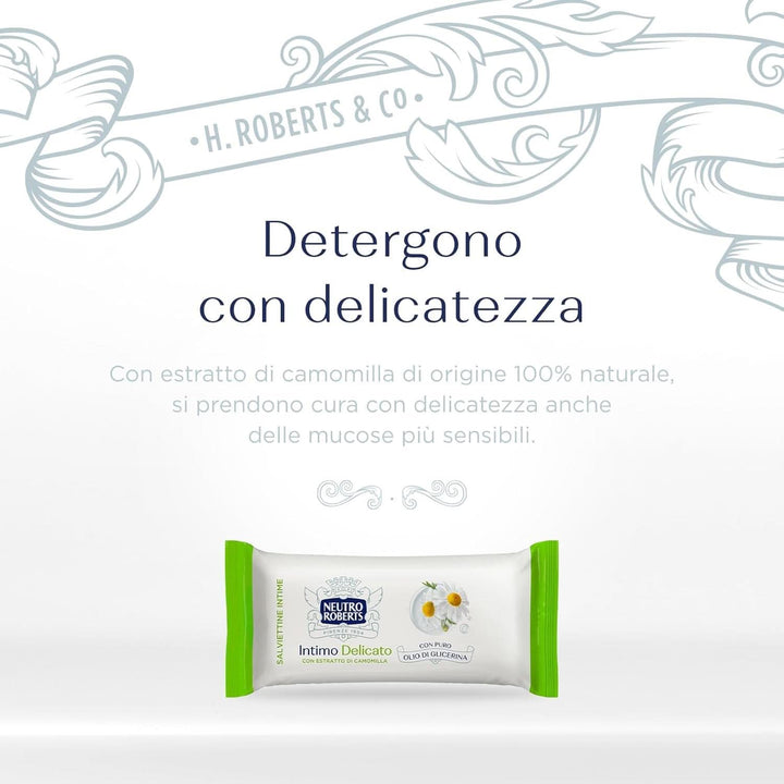 Șervețele igienice intime, cu mușețel, 100% naturale, potrivite pentru pielea sensibilă, pentru femei și copii Servetele Umede Bebelusi Naty Shop