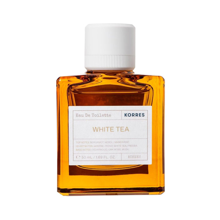 KORRES WHITE TEA Apă de toaletă pentru femei, format de călătorie, parfum floral și proaspăt pentru femei cu aromă delicată de iasomie, ideal pentru călătorii, vegan, 10 ml