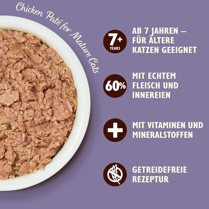 Lily'S Kitchen Hrană umedă pentru pisici adulte Bowl Chicken Pâté Grain Free Recipe 19 X 85G