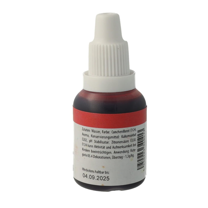 Bakeryteam Airbrush Lebensmittelfarbe Rot/Red 20Ml Coloranti Alimentari Naty Shop