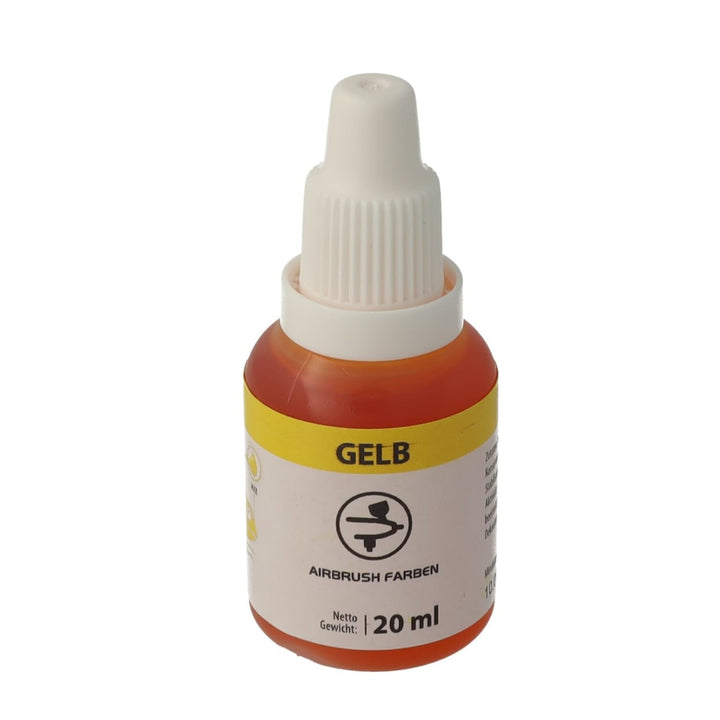 Bakeryteam Airbrush Lebensmittelfarbe Gelb/Yellow 20Ml Coloranti Alimentari Naty Shop