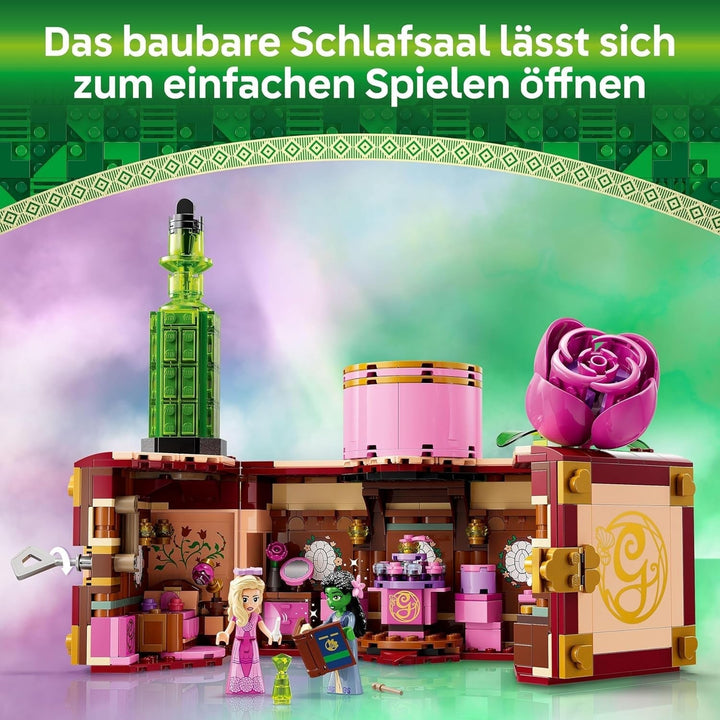 LEGO Wicked Dormitorul lui Glinda și Elphaba - Casă de păpuși cu 2 mini păpuși ale vrăjitoarelor din Oz, accesorii grozave, inclusiv flori și ținute - Jucărie creativă pentru fete peste 8 ani și fani - 75683 Seturi de constructie Besuche den LEGO-Store
