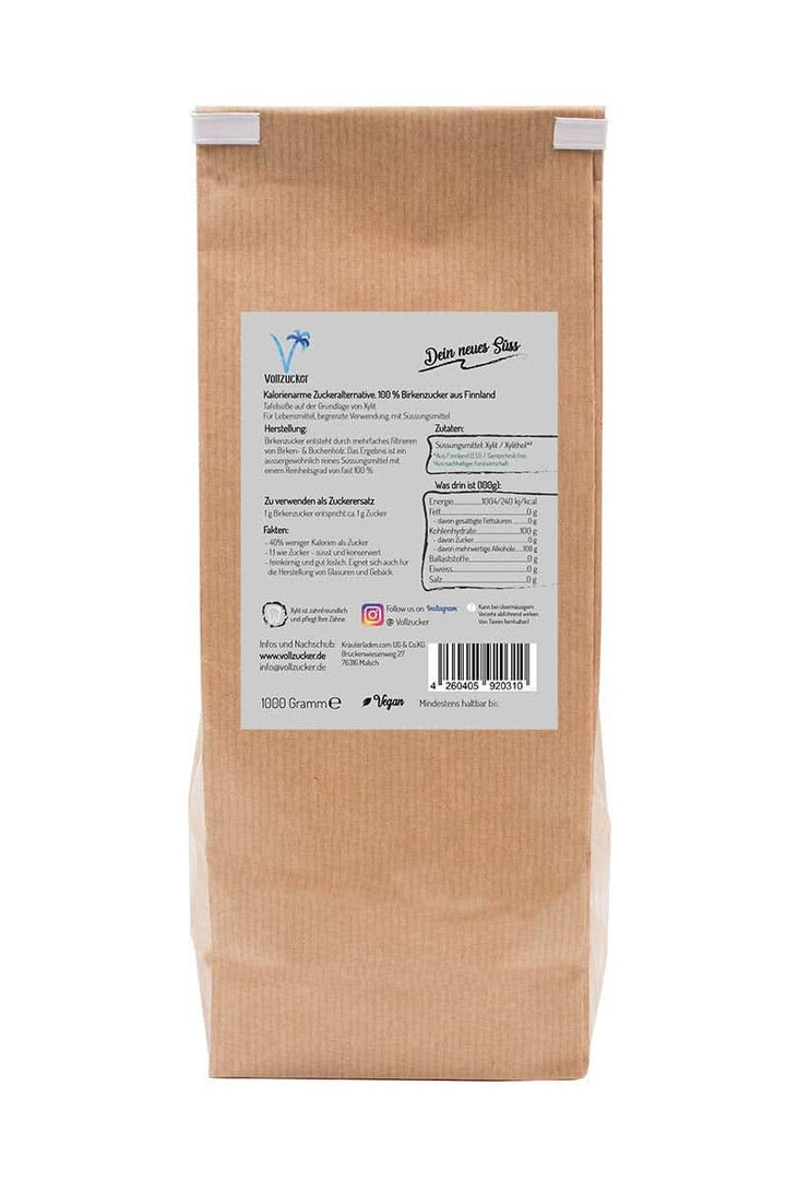 Zahăr autentic de mesteacăn (Xylitol) din Finlanda, 1 Kg Indulcitori Naty Shop