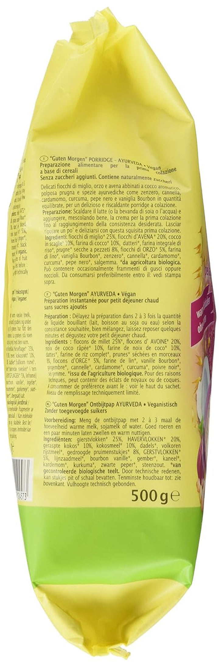 Frühstücksbrei Ayurveda, 500 G Cereale Naty Shop