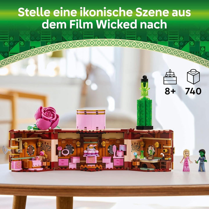 LEGO Wicked Dormitorul lui Glinda și Elphaba - Casă de păpuși cu 2 mini păpuși ale vrăjitoarelor din Oz, accesorii grozave, inclusiv flori și ținute - Jucărie creativă pentru fete peste 8 ani și fani - 75683 Seturi de constructie Besuche den LEGO-Store