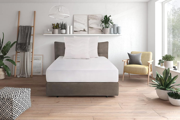 Traumnacht pernă confort cu capac din bumbac pur, pernă certificată Oeko-Tex cu fermoar, 80X80 Cm, Dezvoltat în Germania Perne standard Naty Shop 65 X 65 Cm 2