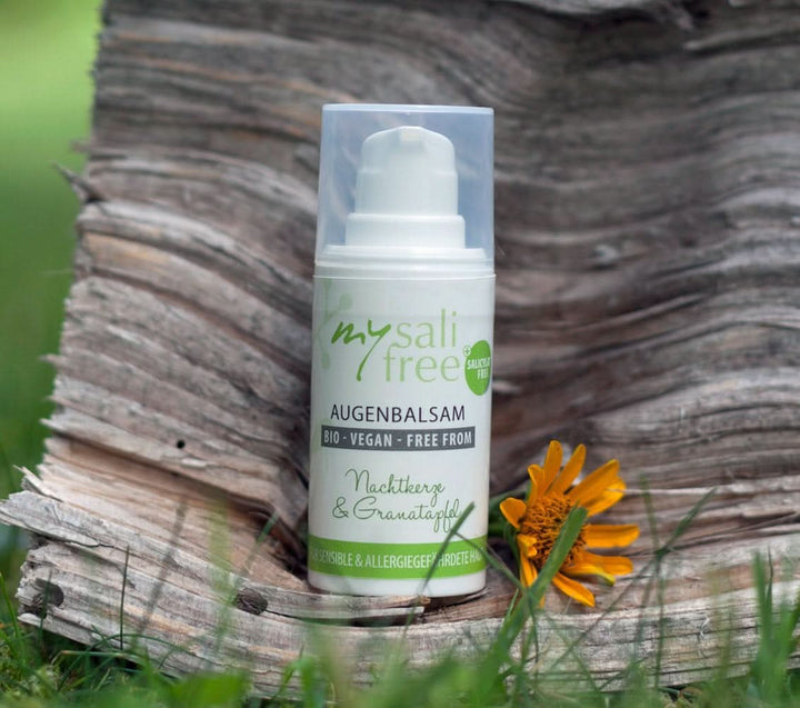 Mysalifree BIO EYE BALM, cremă de ochi intensivă antirid pentru piele sensibilă, cu rodie și onacră, 15 ml Cosmetice si Infrumusetare Naty Shop