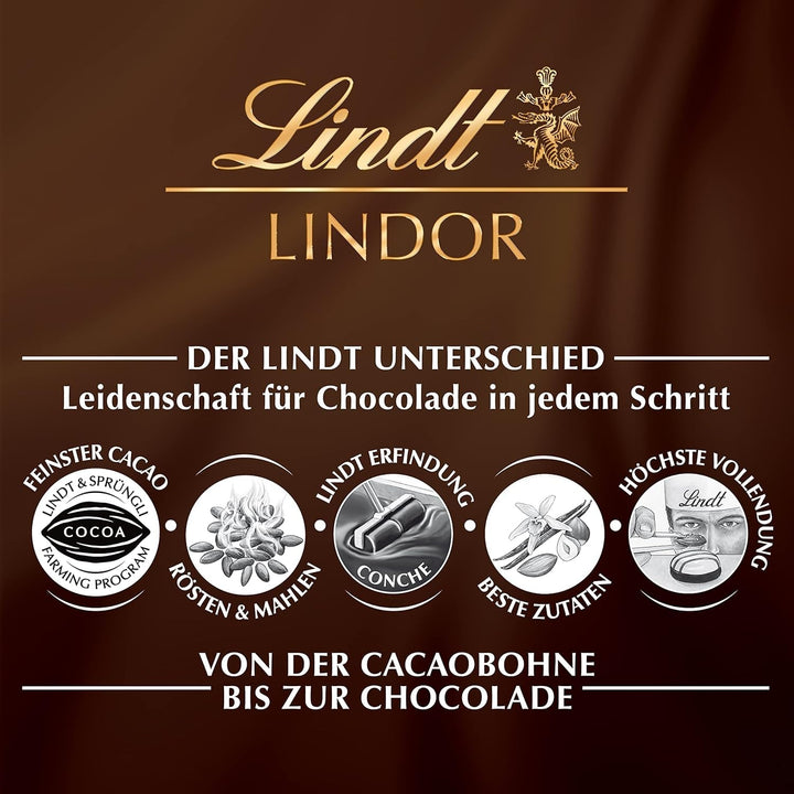 Mix de sfere din ciocolata Lindt LINDOR, 137 grame Bomboane de Ciocolata Naty Shop