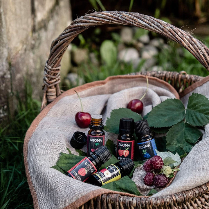 Myaroma | Set: Forest & Meadow - Aromă naturală pură cu aromă de fructe și aromă de fructe (5 x 10 ml) | Fără zahăr și neîndulcit Indulcitori Naty Shop