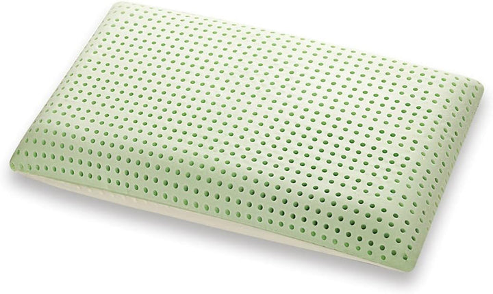 Pernă ortopedică de susținere a gâtului - Aloe organică - Pernă viscoelastică Aloe Vera 14 cm înălțime 100% bumbac acoperire Visco pernă - Pernă cu spumă de memorie - Made in Italy Perne standard Naty Shop 1 bucată (1 pachet)