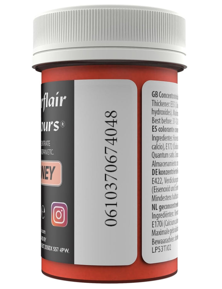 Sugarflair Lebensmittelfarbe Pasta Pastel Pinkes Honig, Pasta Lebensmittel Farbe Für Fondant Und Marzipan, Spectral Concentrated Paste Colours - 25G Coloranti Alimentari Naty Shop