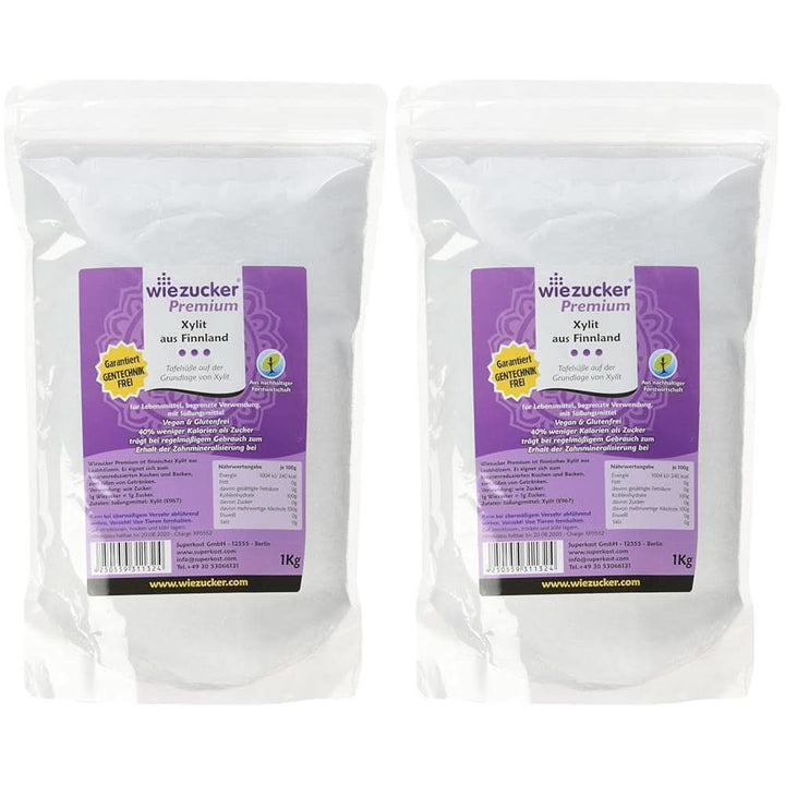 Zahăr de mesteacăn original din Finlanda, 1 Kg Indulcitori Naty Shop 2 x 1 Kg Single