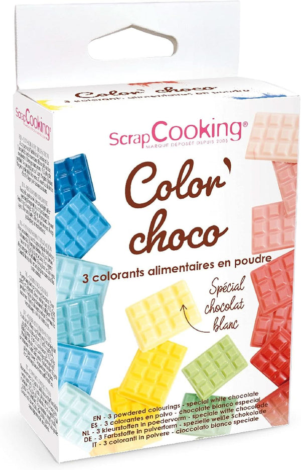 Scrap Cooking, Set 3 coloranti alimentari liposolubili, 3 x 5 grame Coloranti Alimentari Naty Shop