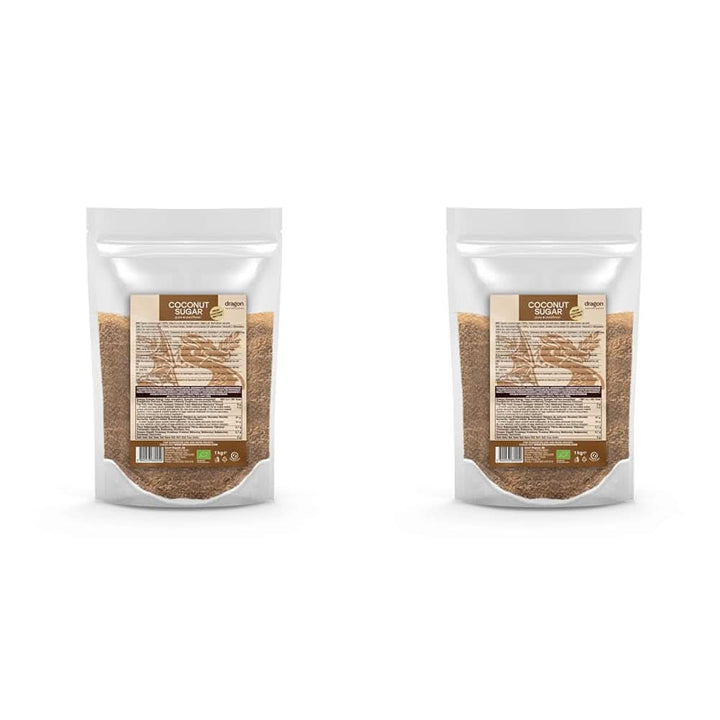 Zahăr din nucă de cocos-100% organic, nerafinat, 1 Kg Indulcitori Naty Shop 2 x 1 Kg