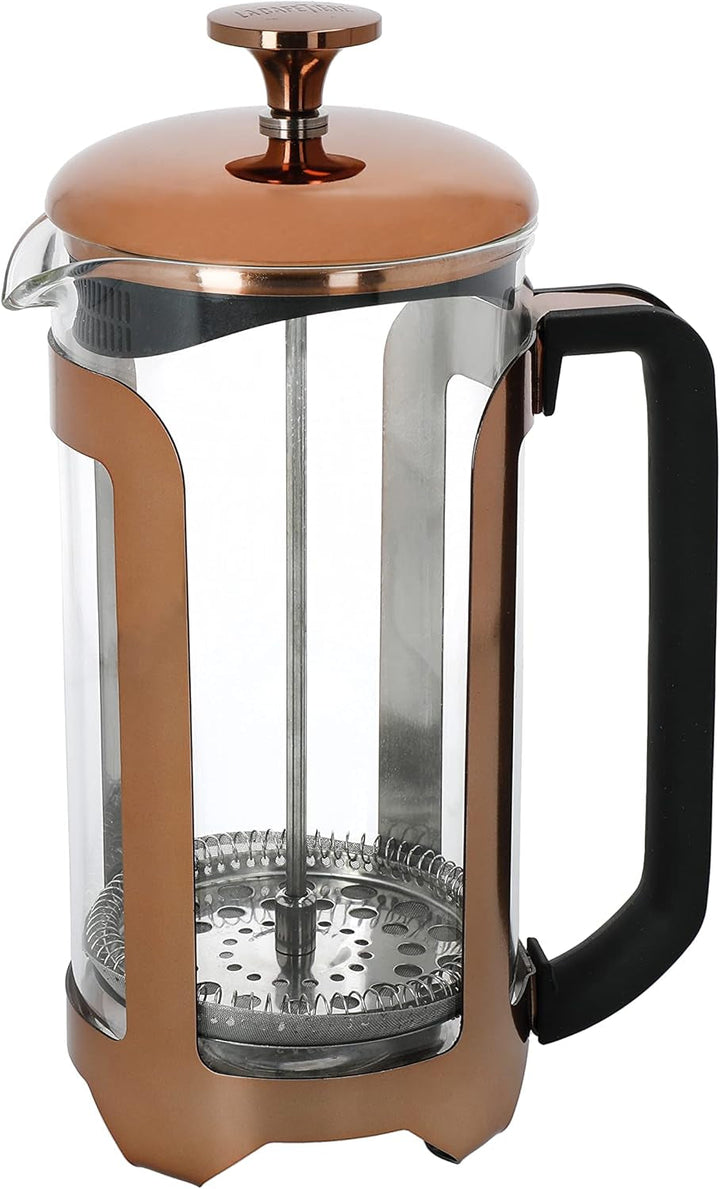 Cafetieră La Cafetière Roma, presă franceză, oțel inoxidabil, culoare cupru
